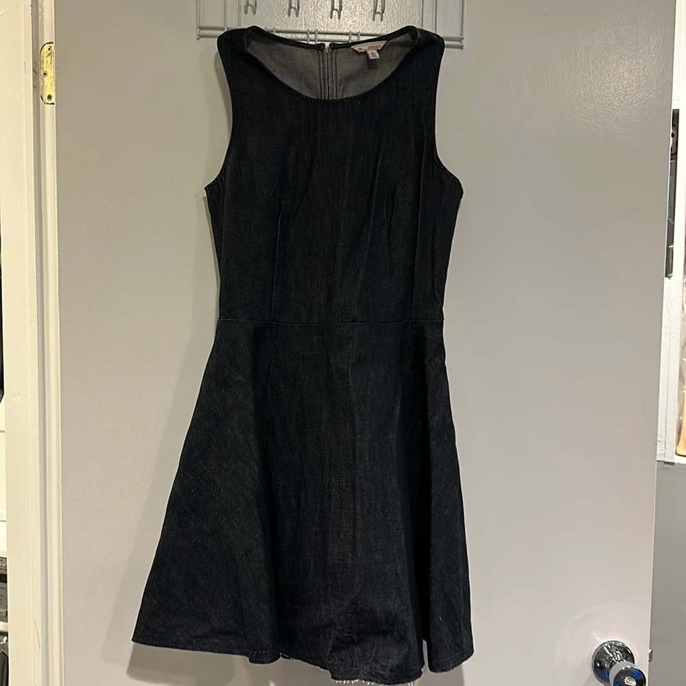 Gap black denim dress